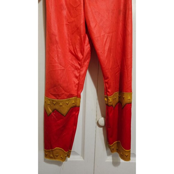 Red Power Ranger Dino Fury Muscle Costume Child Boys 7-8 Halloween DAMAGED - Picture 9 of 9